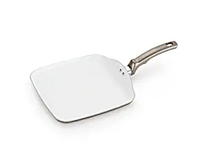 T-fal C99113 Ceramic Chef Square Griddle, 10-Inch, Champagne