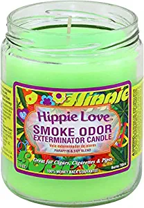 Smoke Odor Exterminator 13oz Jar Candle, Hippie Love, 13 oz