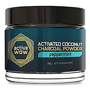 Active Wow Teeth Whitening Charcoal Powder Peppermint