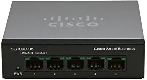 Cisco SG100D-05-NA 5-Port Gigabit Desktop Switch