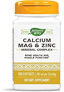 Nature's Way Calcium, Magnesium & Zinc, 765 mg per serving, 100 Capsules