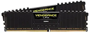 Corsair CMK16GX4M2C3000C16 Vengeance LPX 16GB (2 x 8GB) DDR4 3000 (PC4-24000) C16 1.35V Desktop Memory Black